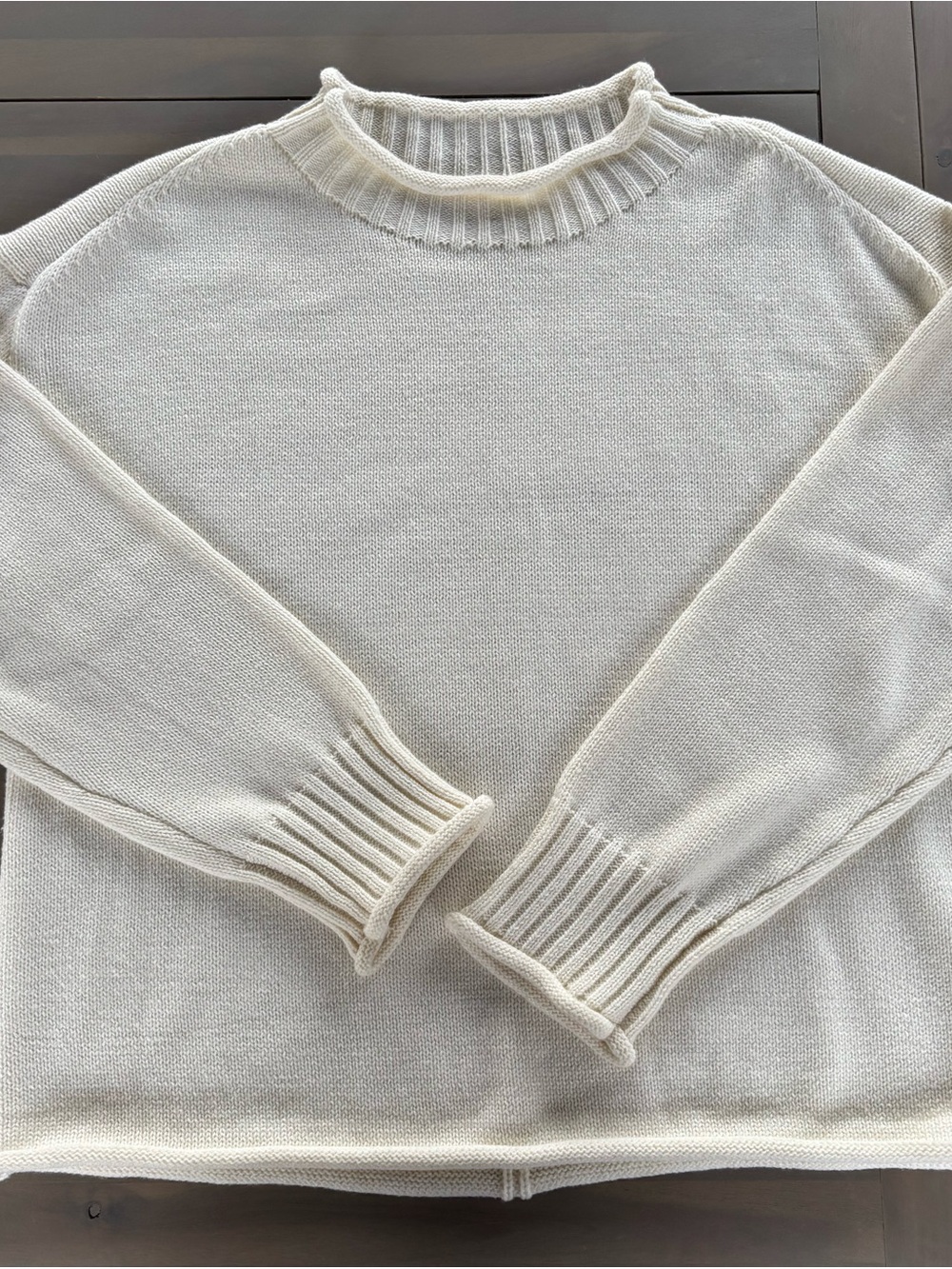 Trendy Queen Oversized Sweater with Mock Neck